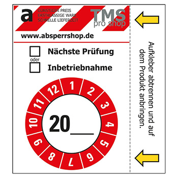 Mehrzweck-Prüfplakette Mehrzweck-Prüfplakette